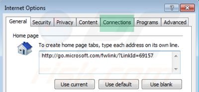 Verwijder de proxy-instellingen uit Internet Explorer stap 2