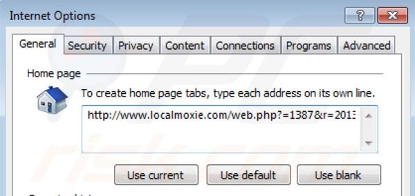 Localmoxie verwijderen als Internet Explorer startpagina