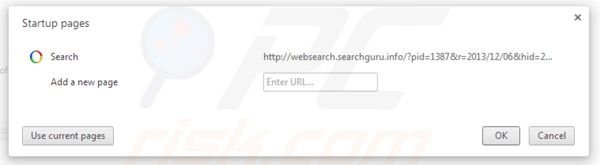 Verwijder websearch.searchguru.info als startpagina in Google Chrome