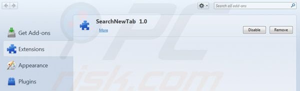 Verwijder websearch.searchguru.info uit de Mozilla Firefox extensies