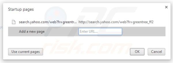 Verwijder Spigot als Google Chrome startpagina