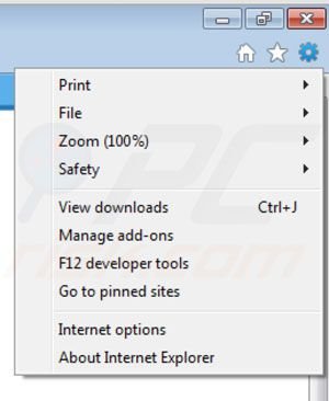 Verwijder de Bettermarkit add-on uit Internet Explorer stap 1