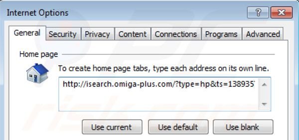 Verwijder het inspsearch.com doorverwijzing virus als startpagina in Internet Explorer 