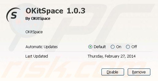 Verwijder okitspace uit Mozilla Firefox stap 2
