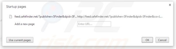 Verwijder isearch.safefinder.net als startpagina in Google Chrome