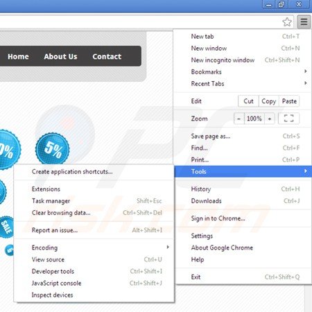 Verwijder de safeweb app uit Google Chrome stap 1