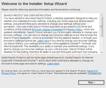 Search Protect by Conduit installer