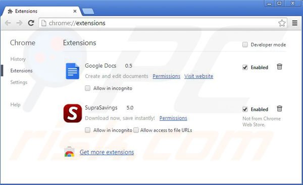 Verwijder All Day Savings advertenties uit Google Chrome stap 2