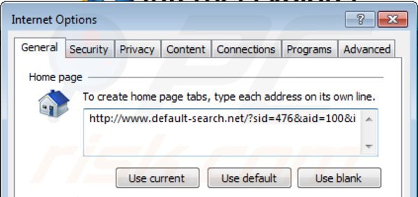 Verwijer default-searchnet.net als startpagina in Internet Explorer