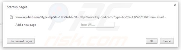Verwijder key-find.com als startpagina in Google Chrome