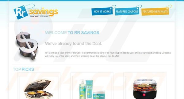 RR Savings werkbalk