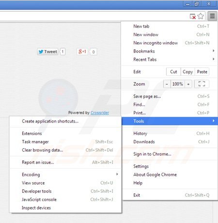 Verwijder smartsaver uit Google Chrome stap 1