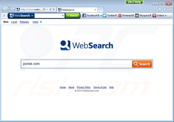websearch werkbalk