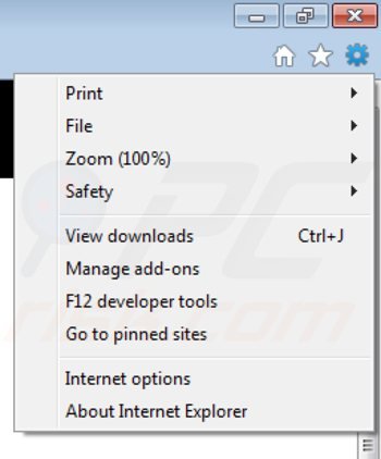 Verwijder 123hd-ready uit Internet Explorer stap 1