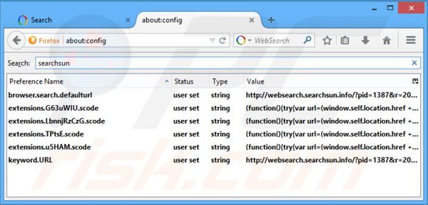 Verwijder websearch.awsomesearchs.info als standaard zoekmachine in Mozilla Firefox