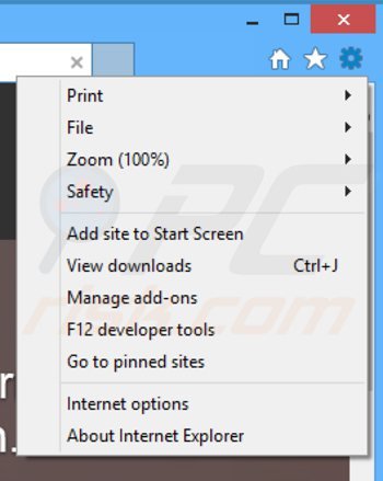 Verwijder de browser guardian advertenties uit Internet Explorer stap 1