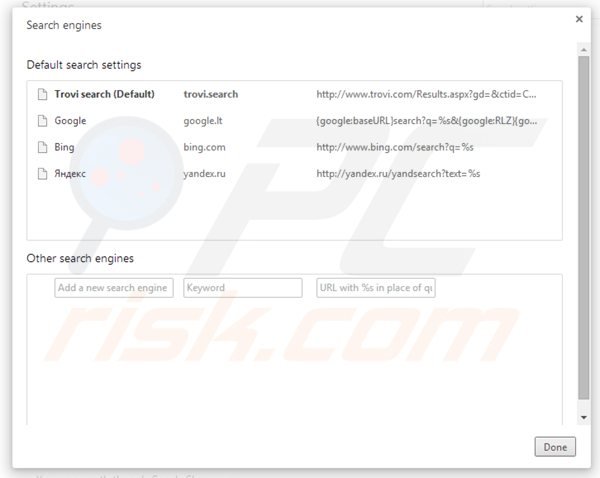 Verwijder de client connect ltd browser hijacker als standaard zoekmachine in Google Chrome
