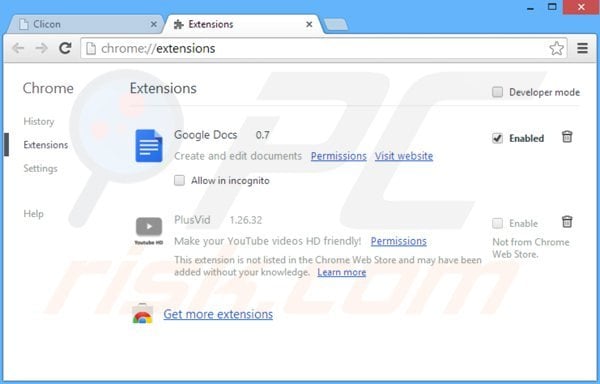 Verwijder contextfree advertenties uit Google Chrome stap 2