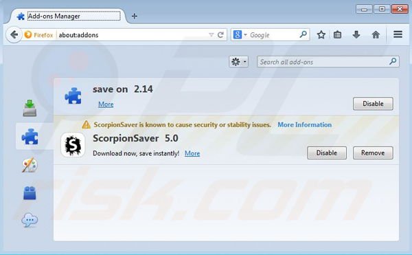 Verwijder Coupon Downloader uit Mozilla Firefox stap 2
