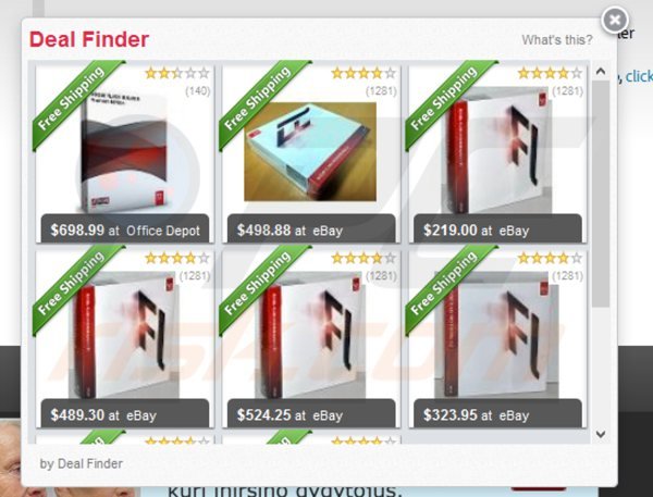 dealfinder advertenties