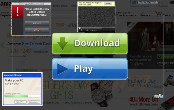 deeal adware genereert online advertenties