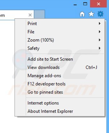 Verwijder browseignite advertenties uit Internet Explorer stap 1
