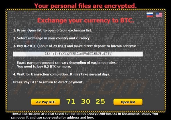 citroni ransomware exchange currency to bitcoins page