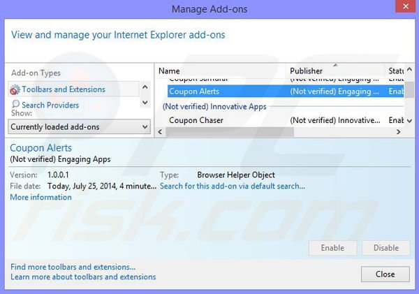 Verwijder iReview uit Internet Explorer stap 2