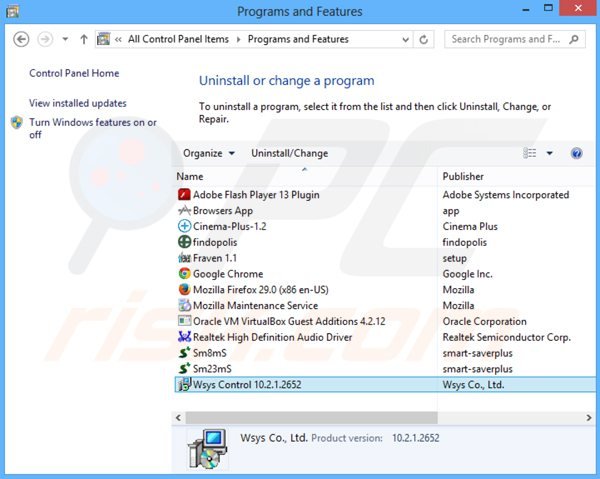 istartsurf.com browser hijacker verwijdering via het Controle Paneel