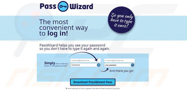 PassWizard Startpagina