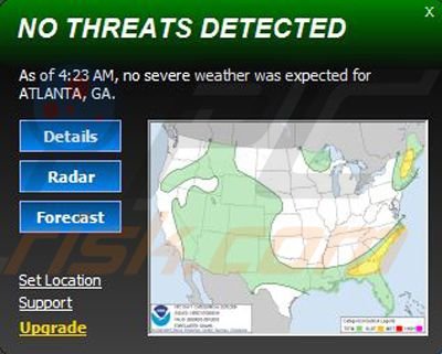 Severe Weather Alets desktop widget