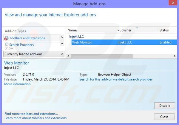 Verwijder de Zombie News adveetenties uit Internet Explorer stap 2