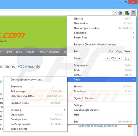 Verwijder de browser shop advertenties uit Google Chrome stap 1