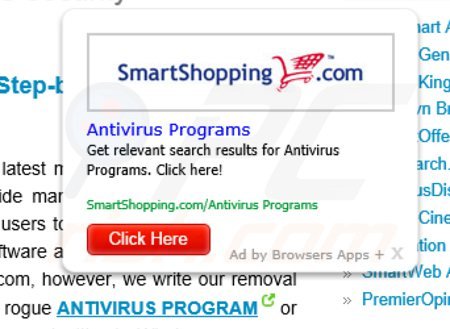 browsers apps + adware genereert in-text advertenties