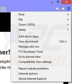 Verwijder de Video Dimmer advertenties uit Internet Explorer stap 1