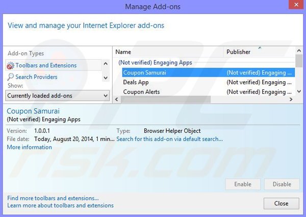 Verwijder de Zombie Invasion advertenties uit Internet Explorer stap 2