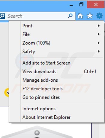 Verwijder Web Guard advertenties uit Internet Explorer stap 1