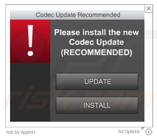 apptou adware genereert intrusieve online banner advertenties