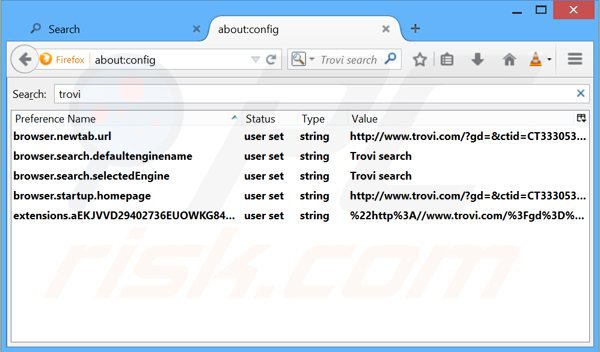Verwijder Guard-search.com als standaard zoekmachine in Mozilla Firefox