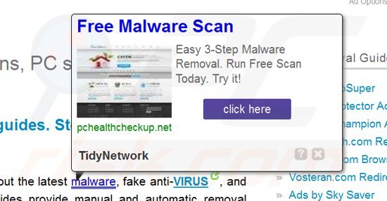 tidynetwork adware genereert intrusieve online in-tekst advertenties
