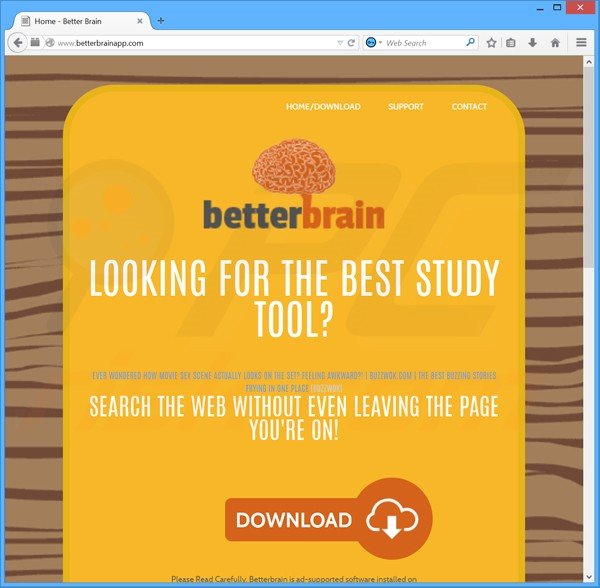 BetterBrain adware