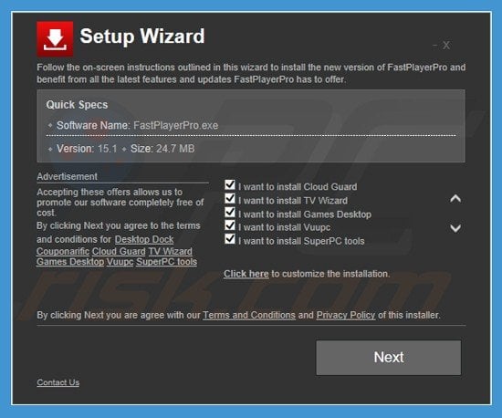 games desktop adware installer