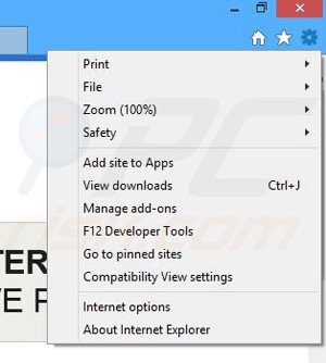 Verwijder de PaceItUp advertenties uit Internet Explorer stap 1