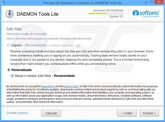 Misleidende installer gebruikt voor de Safe Web verspreiding