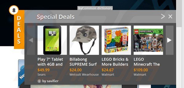 savedailydeals adware genereert savifier ads