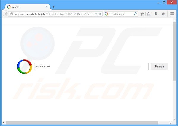 websearch.searchoholic.info browser hijacker