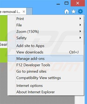Verwijder de Selection Tools advertenties uit Internet Explorer stap 1