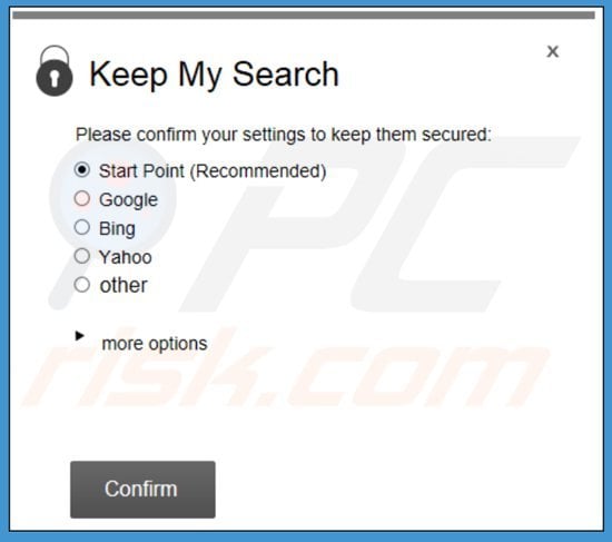 search.strtpoint.com keep my search applicatie