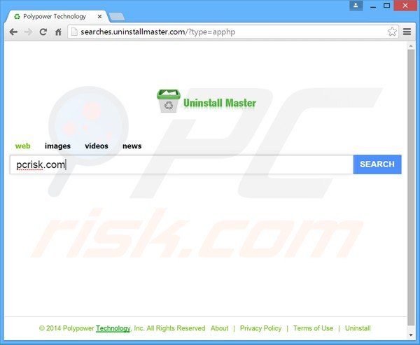 Uninstall Master browser hijacker