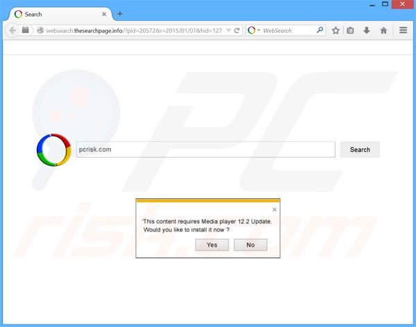 websearch.thesearchpage.info browser hijacker